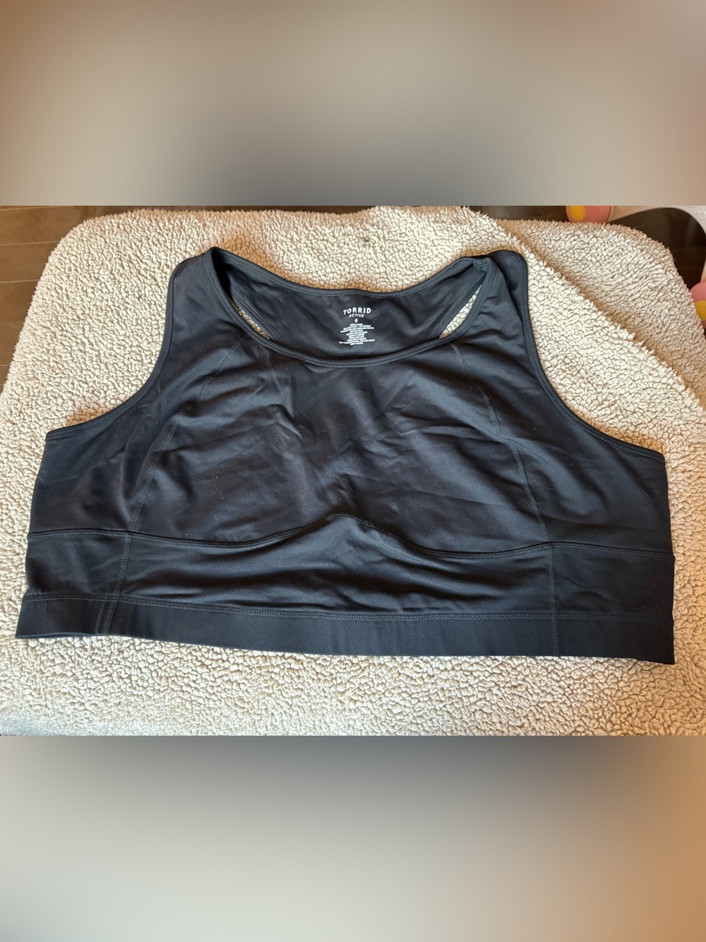 torrid Black High-Impact Racerback Sports Bra